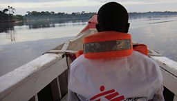 Accessing remote rural communities in the Congo along the Ubangi River