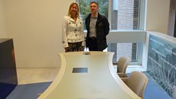 John and Sonja at the Maastricht Treaty table