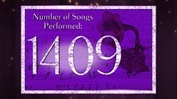 Number of songs performed
