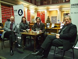 Melvyn Bragg and the panel at Newcastle's Literary and Philosophical Society