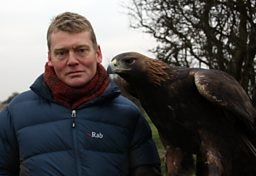 Tom with eagle