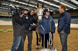 Indoor horse training