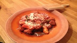 Gnocchi with Italian Sausage Ragu & Broccoli