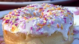 Iced doughnut