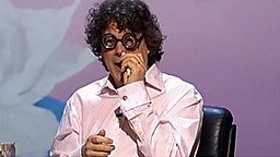 Alan Davies - tissues up the nose