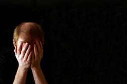 A depressed man