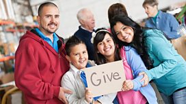 Family encouraging people to donate