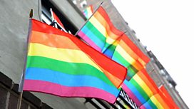 Rainbow flags
