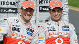Jenson Button and Sergio Perez