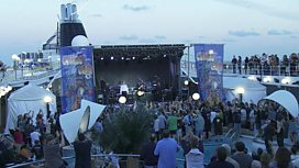 On board the rock cruise