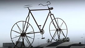 Bicycle art scuplture in Jeddah
