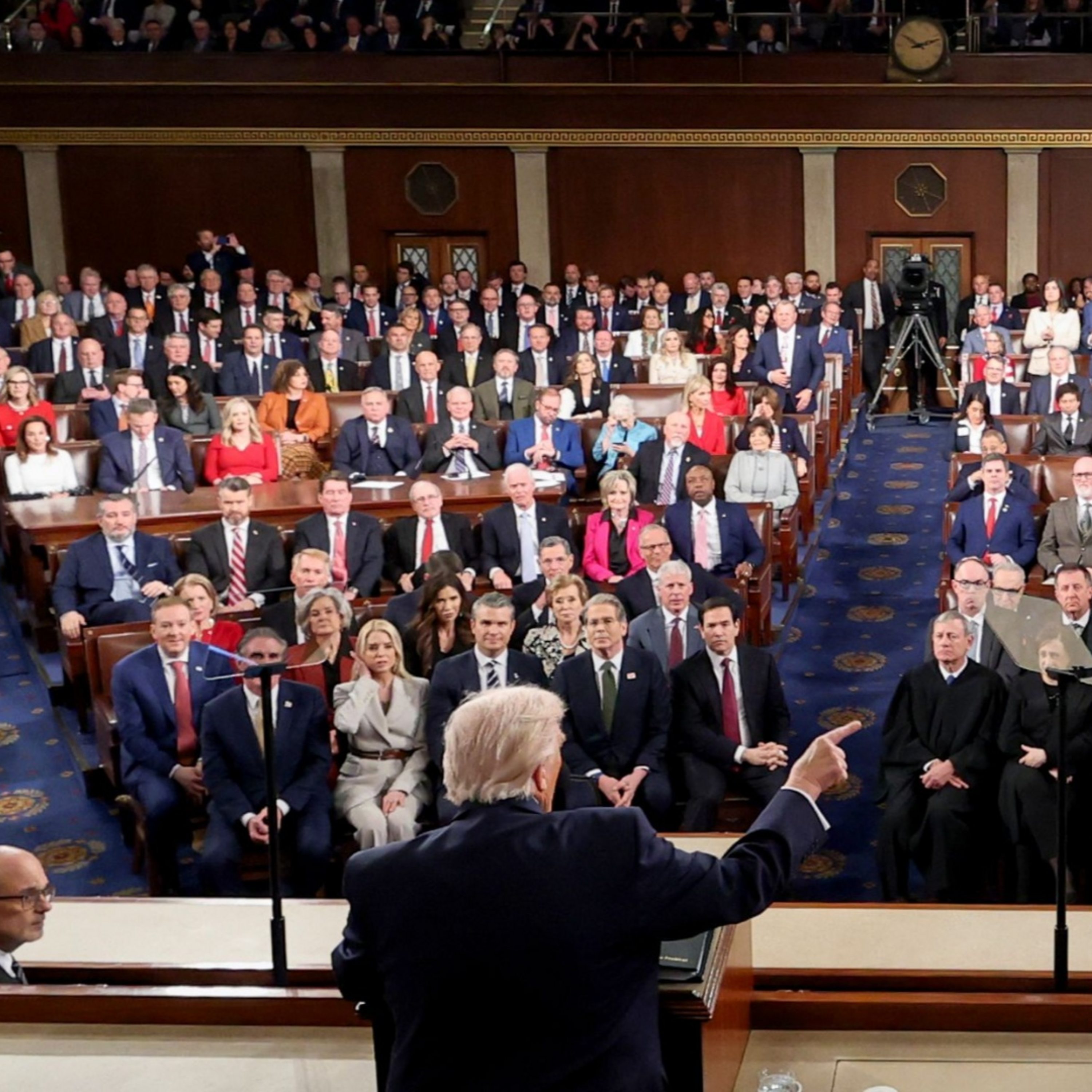 President Trump hails the golden age of America