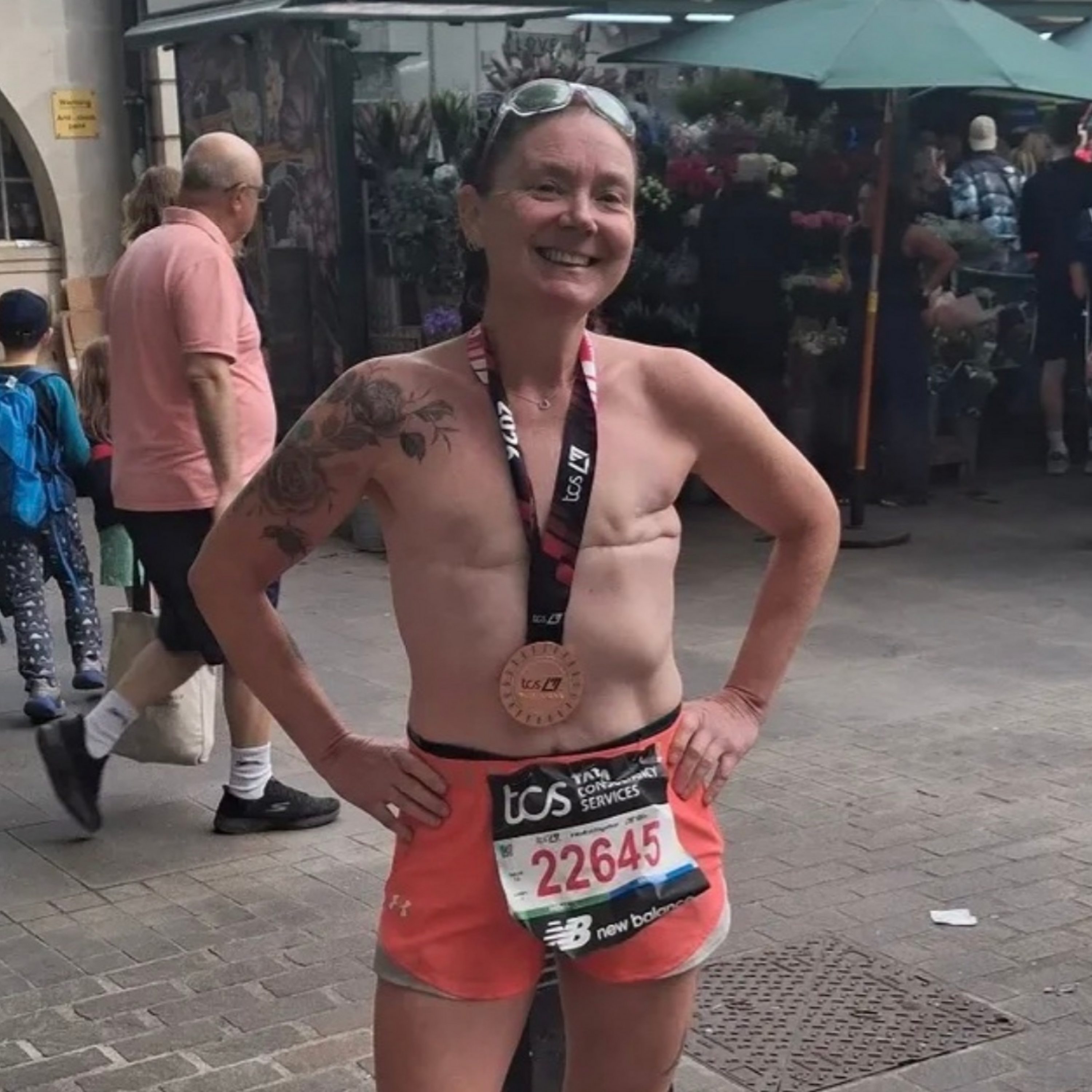 The Happy Pod: Running topless because I'm proud of my scars