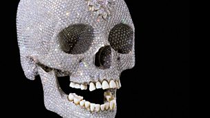 Image for Clive James contrasts Damien Hirst's diamond skull with the London 2012 logo