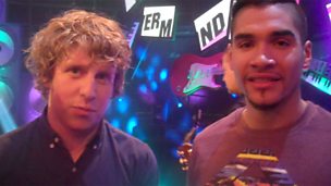 Image for Backstage Buzzcocks: We chat to guests Josh Widdicombe and Louis Smith