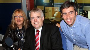Delwedd ar gyfer Dafydd, Caryl a Prif Weinidog Cymru, Carwyn Jones
