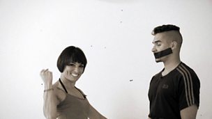 Image for Louis in his very own silent movie!