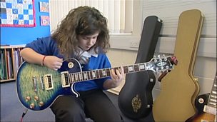 Image for 10 year old Ayla reaches Grade 8 in rock guitar