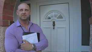 Image for Sheriff talks to Mr Mooney at his front door