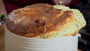 Image for Smoked haddock and potted brown shrimp soufflé