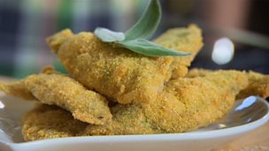 Image for Anchovy and sage crisps