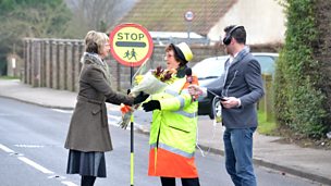 Image for Surprise for long-serving lollipop lady