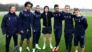 Image for Grimmy and the team train with Tottenham Hotspur