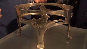 Image for Silver art nouveau fruit stand