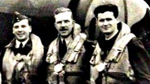 Image for Crew return to England after a bombing raid in World War Two