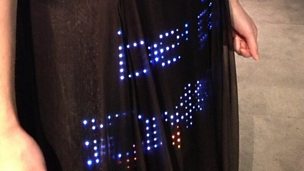 Image for Wearable technology: the 'tweet dress'