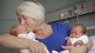 Image for "Over the moon…overwhelmed": Scottish mum who just gave birth to her third set of twins.