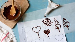 Image for How to pipe chocolate decorations