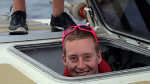 Image for Bursary winner Niall lends a hand on board
