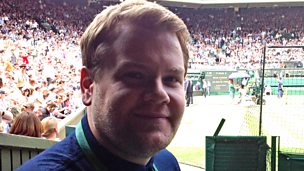 Image for James Corden shares his views on Andy Murray's Wimbledon chances