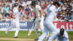 Image for The Ashes: Mitchell Starc falls for 1
