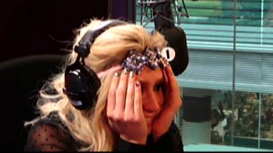 Image for Ke$ha chats up Harry Styles and rubs glitter on Grimmy's face