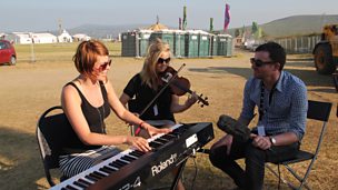 Image for Silhouette perform 'Little Voices' backstage at Glasgowbury