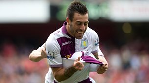 Image for Debutant Antonio Luna scores a third for Aston Villa