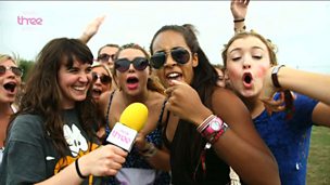 Image for Jen Long down with the fans at the Reading Festival