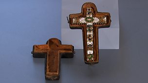 Image for Enamelled gold cross