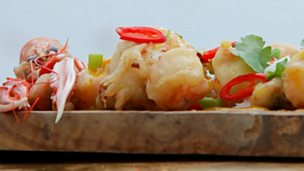 Image for Deep-fried langoustines and mussels