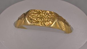 Image for Gold devotional ring