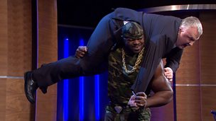 Image for Tiny Iron throws Stephen over his shoulders
