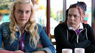 Image for The girls bump into Brandon at the cafe