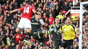 Image for Javier Hernandez puts Man Utd in the lead against Stoke City