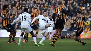 Image for Rooney equalises for Man Utd at Hull