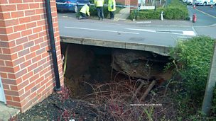 Image for Sinkholes "happen on a regular basis"