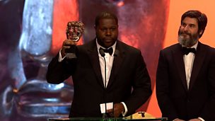 Image for 12 Years a Slave wins Best Film Bafta: Steve McQueen and Brad Pitt