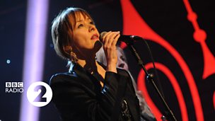 Image for Suzanne Vega plays live backstage for Simon Mayo at the Radio 2 Folk Awards