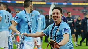 Image for League Cup Final on the pitch reaction